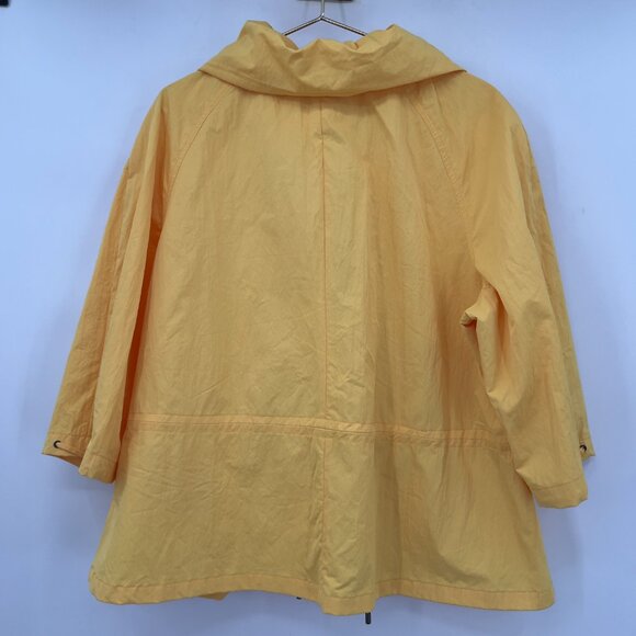 Lane Bryan Plus Fall Yellow Lightweight Drawstring Jacket Size 22/24 - Picture 5 of 14